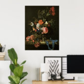 Floral Fine Art with Rosen Poster (Heimbüro)