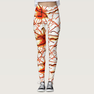Floral Fire Leggings