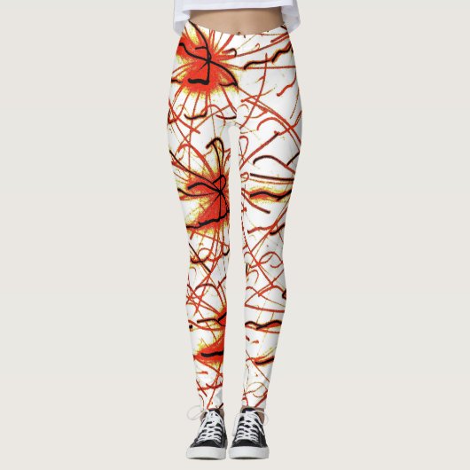 Floral Fire Leggings (Vorderseite)