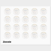Floral First Communion Stikers Runder Aufkleber (Blatt)