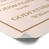 Floral First Communityspass Foto-Signatur Poster (Ecke)