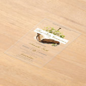 Floral First Holy Communion for girl Acryleinladungen (Ablage )