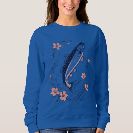 Floral Fish Art – Women’s Sweatshirt (Vorderseite)