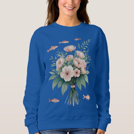 Floral Fish Bouquet – Women’s Sweatshirt (Vorderseite)