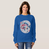 Floral Fish Circle – Women’s Sweatshirt (Vorne ganz)