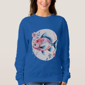 Floral Fish Circle – Women’s Sweatshirt (Vorderseite)