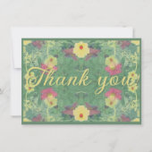 Floral Flair Dankeschön Karte (Vorderseite)