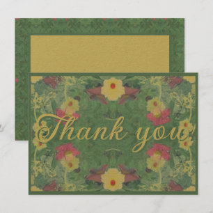 Floral Flair Dankeschön Karte