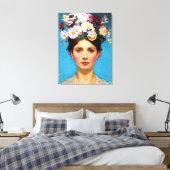 "Floral Flair" Ruth - Art & Floral Society Leinwanddruck (Insitu (Schlafzimmer))