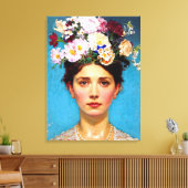 "Floral Flair" Ruth - Art & Floral Society Leinwanddruck (Insitu (Wohnzimmer))