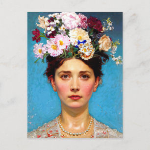 "Floral Flair" Ruth - Art & Floral Society Postkarte