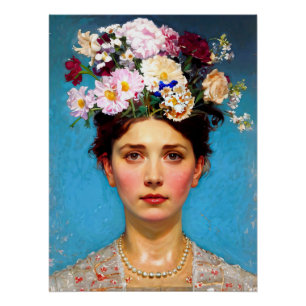 "Floral Flair" Ruth - Kunst- und Blumenverein Poster