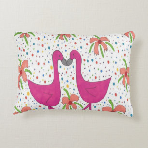 Floral Flamingo Fiesta Zierkissen