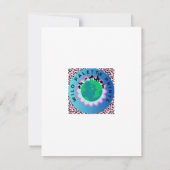 Floral Flamingo Mitteilungskarte (Rückseite)