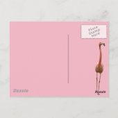 Floral Flamingo Postkarte (Rückseite)