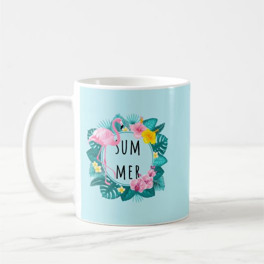 Floral Flamingo Summer Bliss Kaffeetasse (Links)