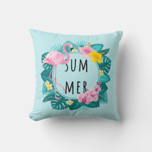 Floral Flamingo Summer Bliss Kissen
