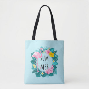 Floral Flamingo Summer Bliss Tasche