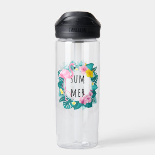 Floral Flamingo Summer Bliss Trinkflasche