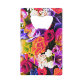 Floral Flasche Opener farbenfrohe Kreditkartengröß Geldbeutel Flaschenöffner (Rückseite)