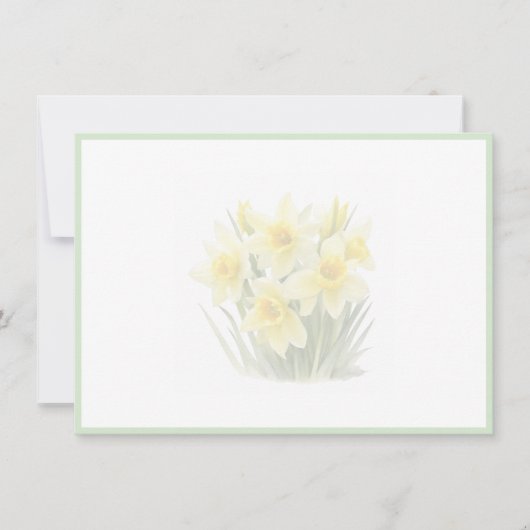 Floral Flat Note Card Mitteilungskarte (Vorderseite)