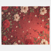 Floral FleeBlanket Geschenke für Frauen Fleecedecke (Vorderseite (Horizontal))