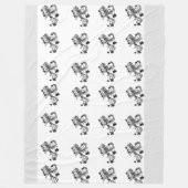 floral fleecedecke (Vorderseite)