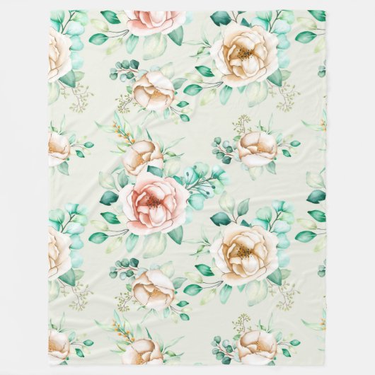 floral fleecedecke (Vorderseite)