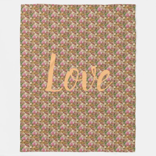 floral fleecedecke (Vorderseite)