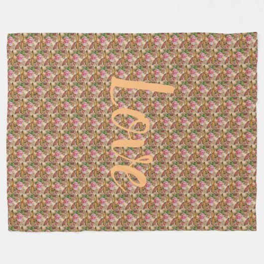 floral fleecedecke (Vorderseite (Horizontal))