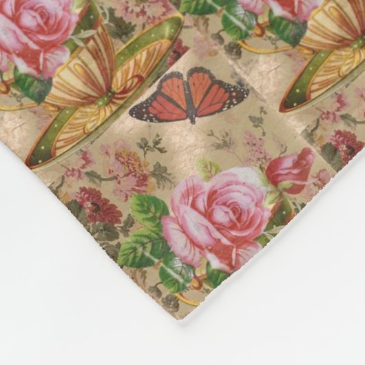 floral fleecedecke (Ecke)