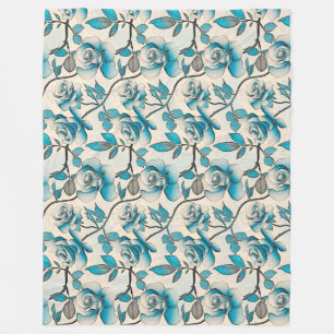 floral fleecedecke