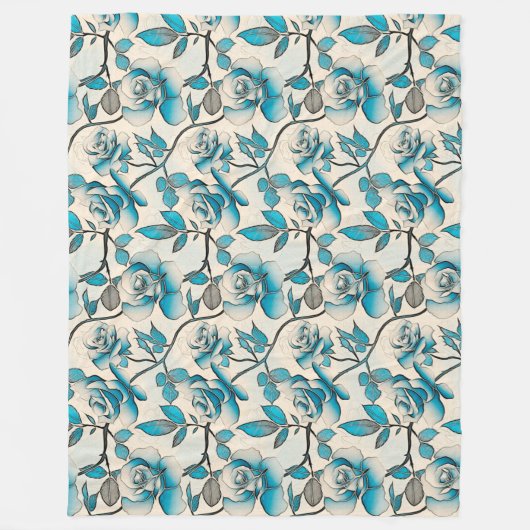 floral fleecedecke (Vorderseite)