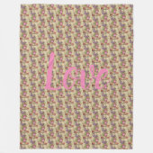 floral fleecedecke (Vorderseite)