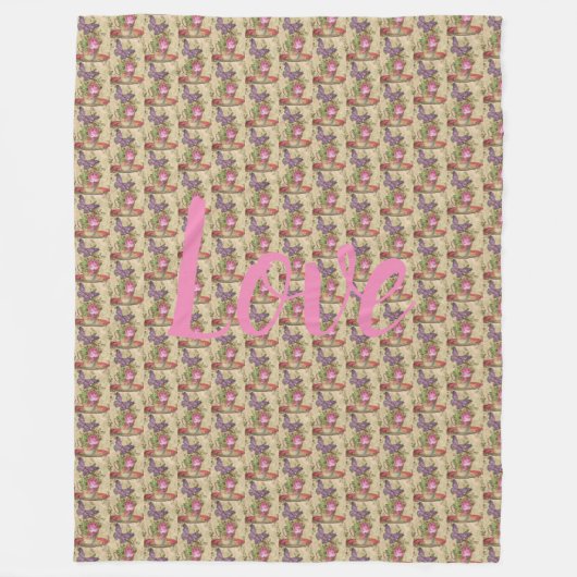 floral fleecedecke (Vorderseite)