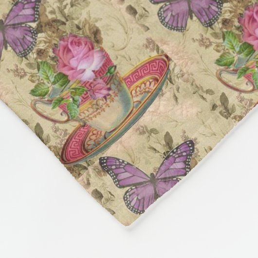 floral fleecedecke (Ecke)