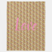 floral fleecedecke (Vorderseite)