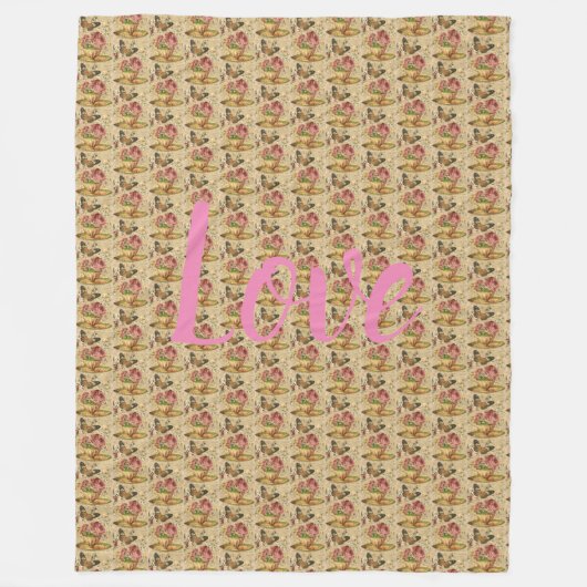 floral fleecedecke (Vorderseite)