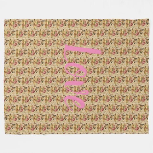 floral fleecedecke (Vorderseite (Horizontal))