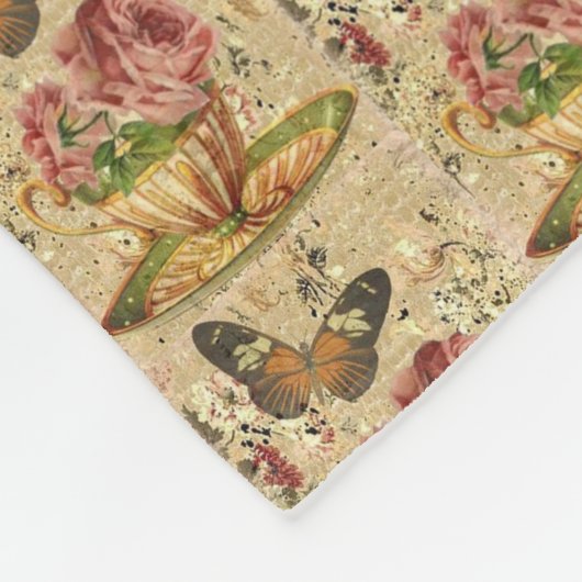 floral fleecedecke (Ecke)