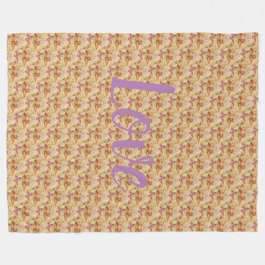 floral fleecedecke (Vorderseite (Horizontal))