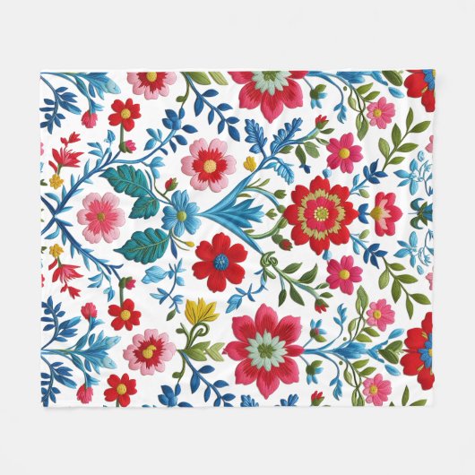 floral fleecedecke (Vorderseite (Horizontal))