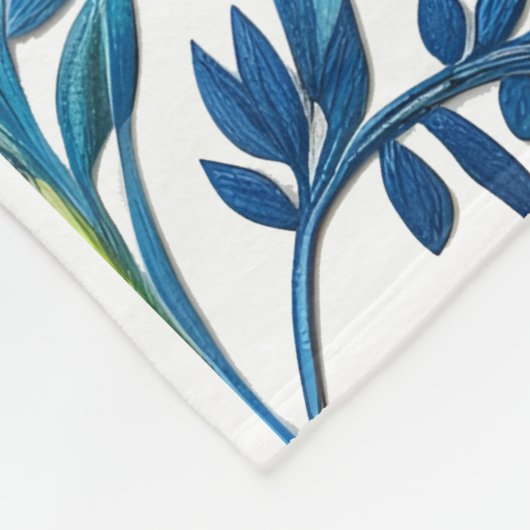 floral fleecedecke (Ecke)