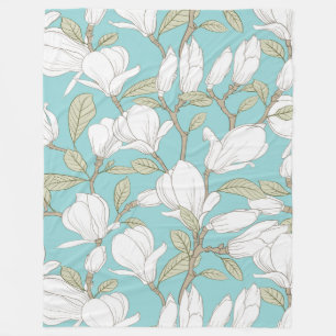 floral fleecedecke