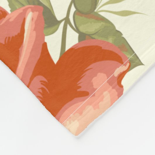 floral fleecedecke (Ecke)