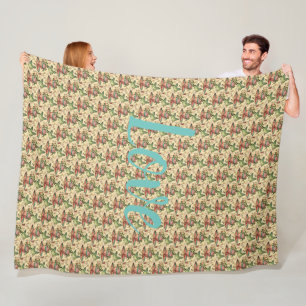 floral fleecedecke