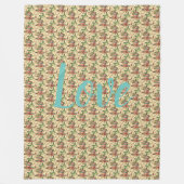 floral fleecedecke (Vorderseite)