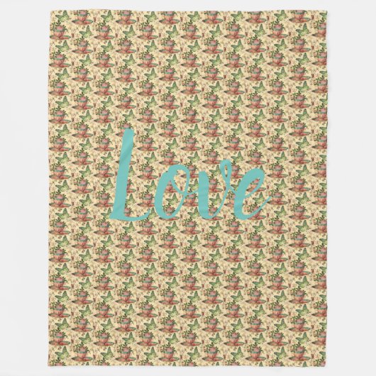 floral fleecedecke (Vorderseite)