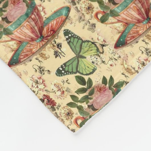 floral fleecedecke (Ecke)