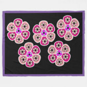 floral fleecedecke (Vorderseite (Horizontal))